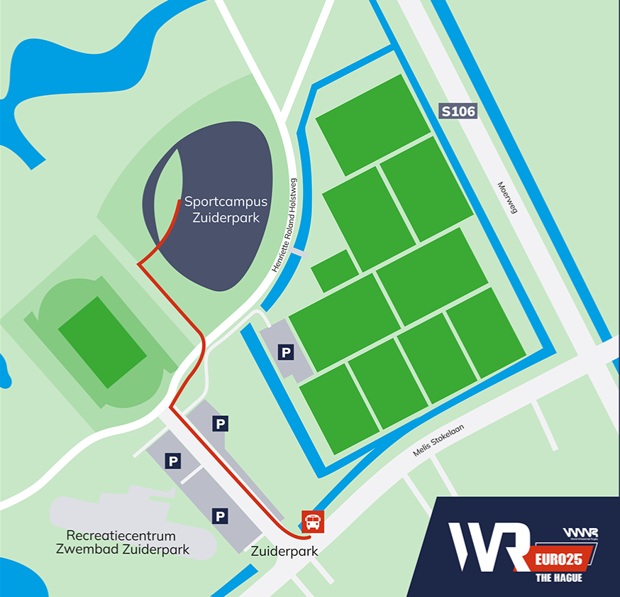 Plattegrond_SportparkZuiderpark_Parkeren
